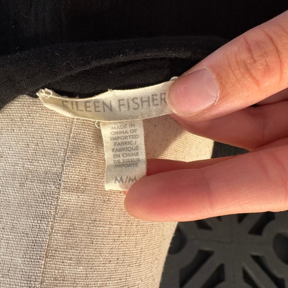 EILEEN FISHER | Organic Cotton Button-Front Long Tunic Shirt Dress - Picture 3 of 6